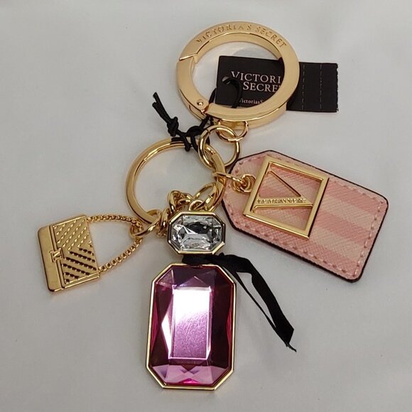 VICTORIA'S SECRET 'BOMBSHELL' SIGNATURE CHARMS PARFUM KEYCHAIN - Picture 3 of 16